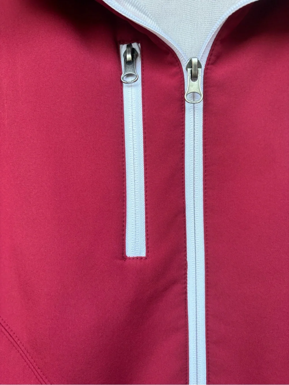OU Crimson Full-Zip Jacket with White Trim 58 Sports Size L